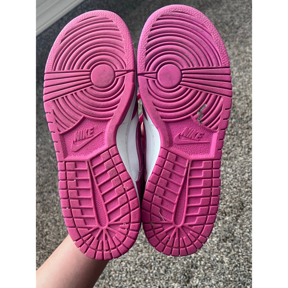 Nike Dunk Low Active Fuchsia Pink White FJ0704-100 (Size 5.5) Authentic - Picture 7 of 8